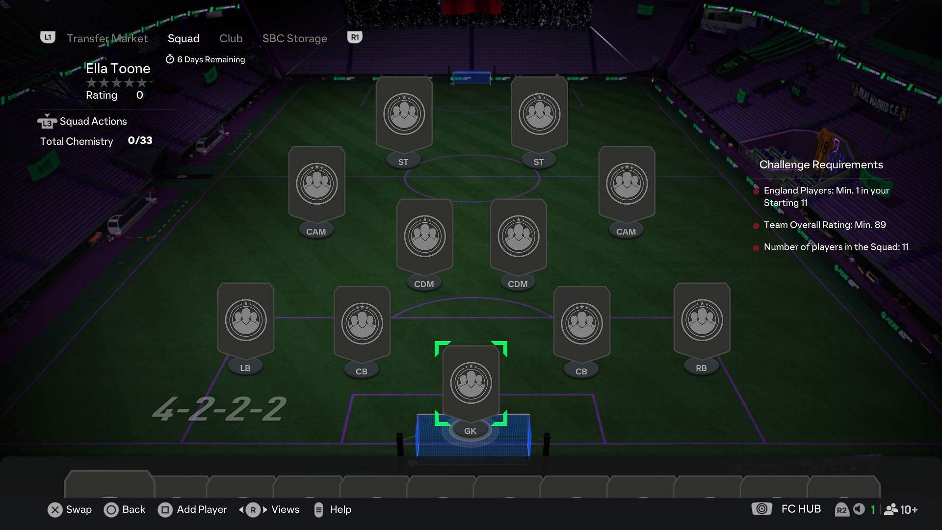 The requirements (Image via EA Sports)